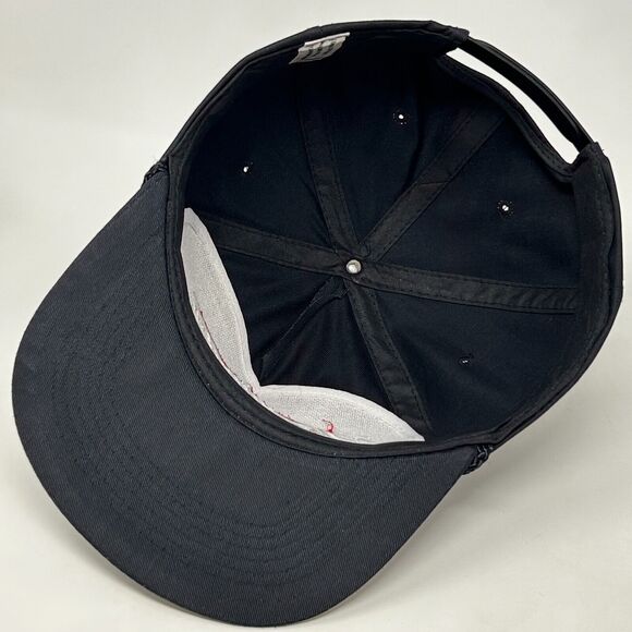 Vintage Washington Construction Co Hat Baseball Cap Rope Corded Snapback Black - Picture 4 of 9